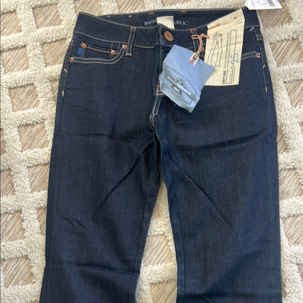 Banana Republic Dark Indigo Straight-Leg Jeans